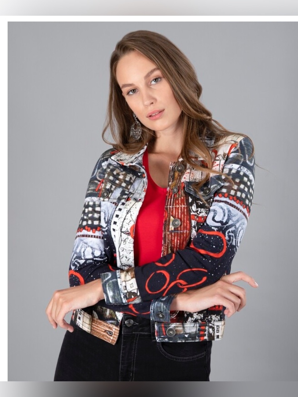 Dolcezza Simply Art “Rising Up” Soft Denim Jacket (70717)